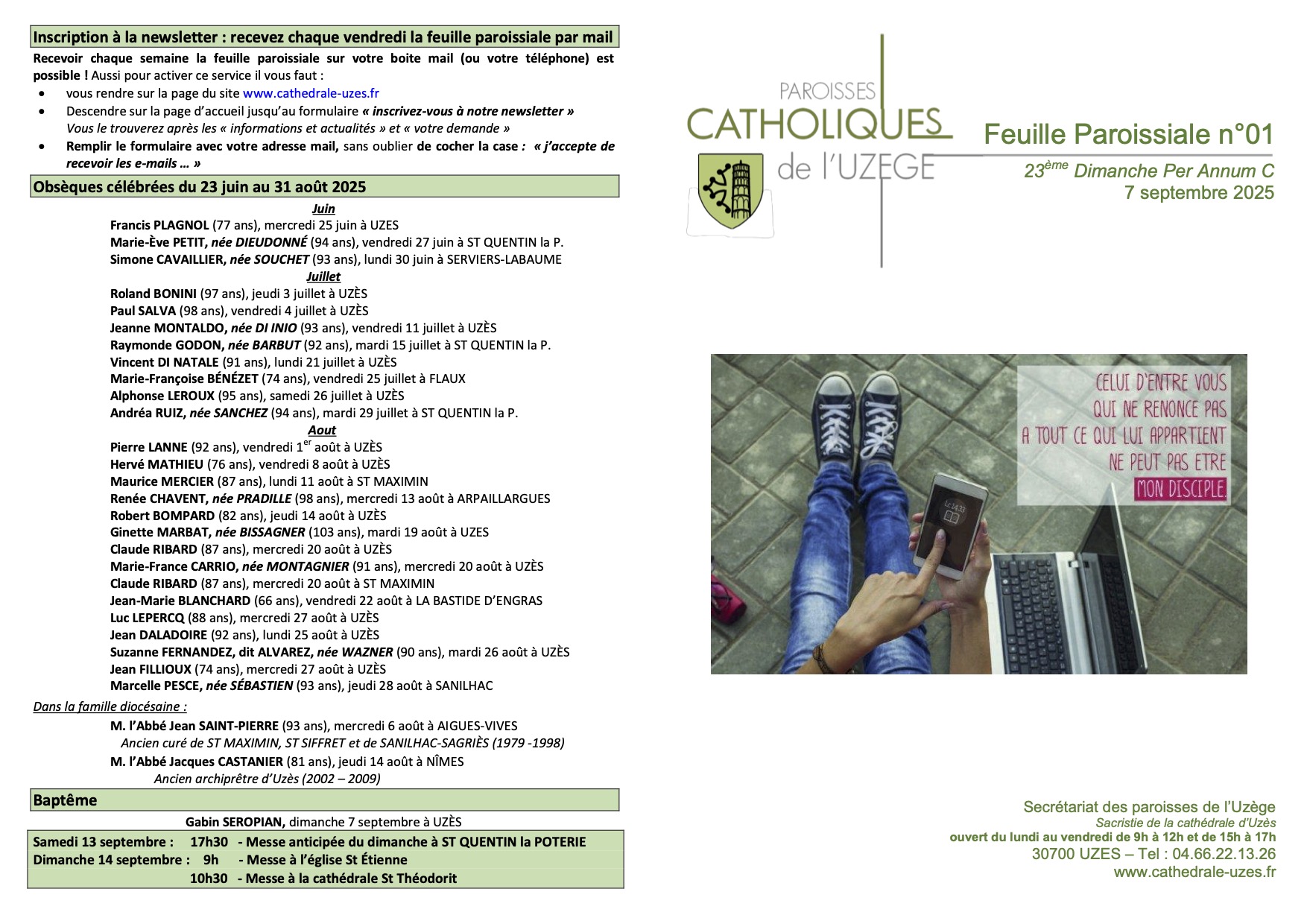 Feuille Paroissiale N 01 Site De L ensemble Paroissial De L Uz ge feuille-paroissiale-n-01-site-de-l-ensemble-paroissial-de-l-uz-ge