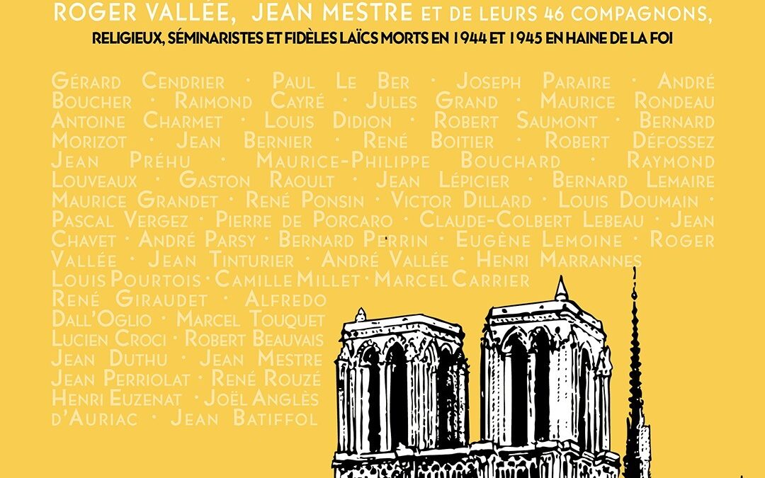 Béatification de l&rsquo;Abbé Louis DOUMAIN et ses compagnons