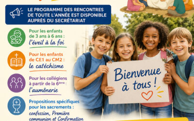 « La rentrée » c’est aussi … le catéchisme !